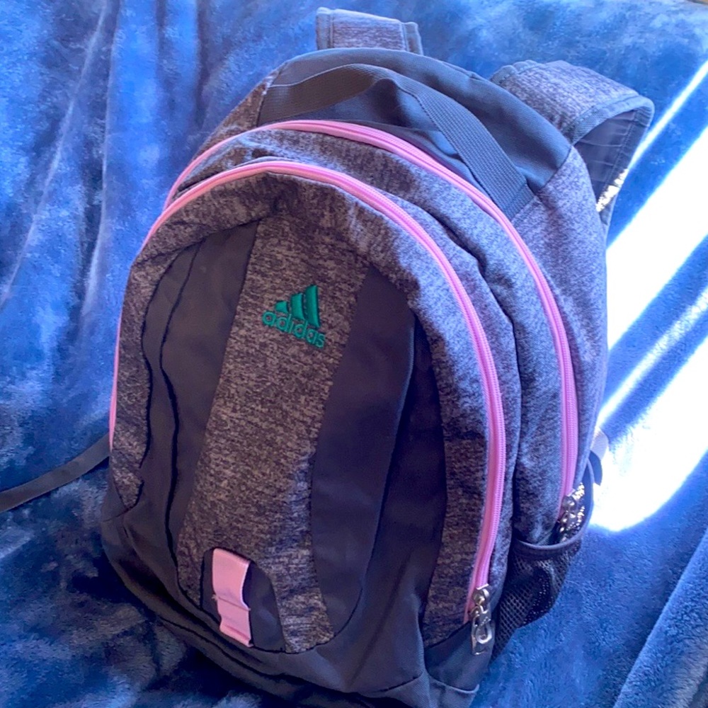 Adidas nice back pack (fits a lot) & it’s pretty!